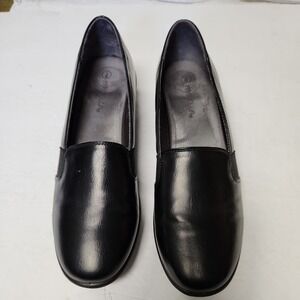 MARBELLA  BLACK SLIP ON CAREER PUMPS SHOES SIZE 9 M